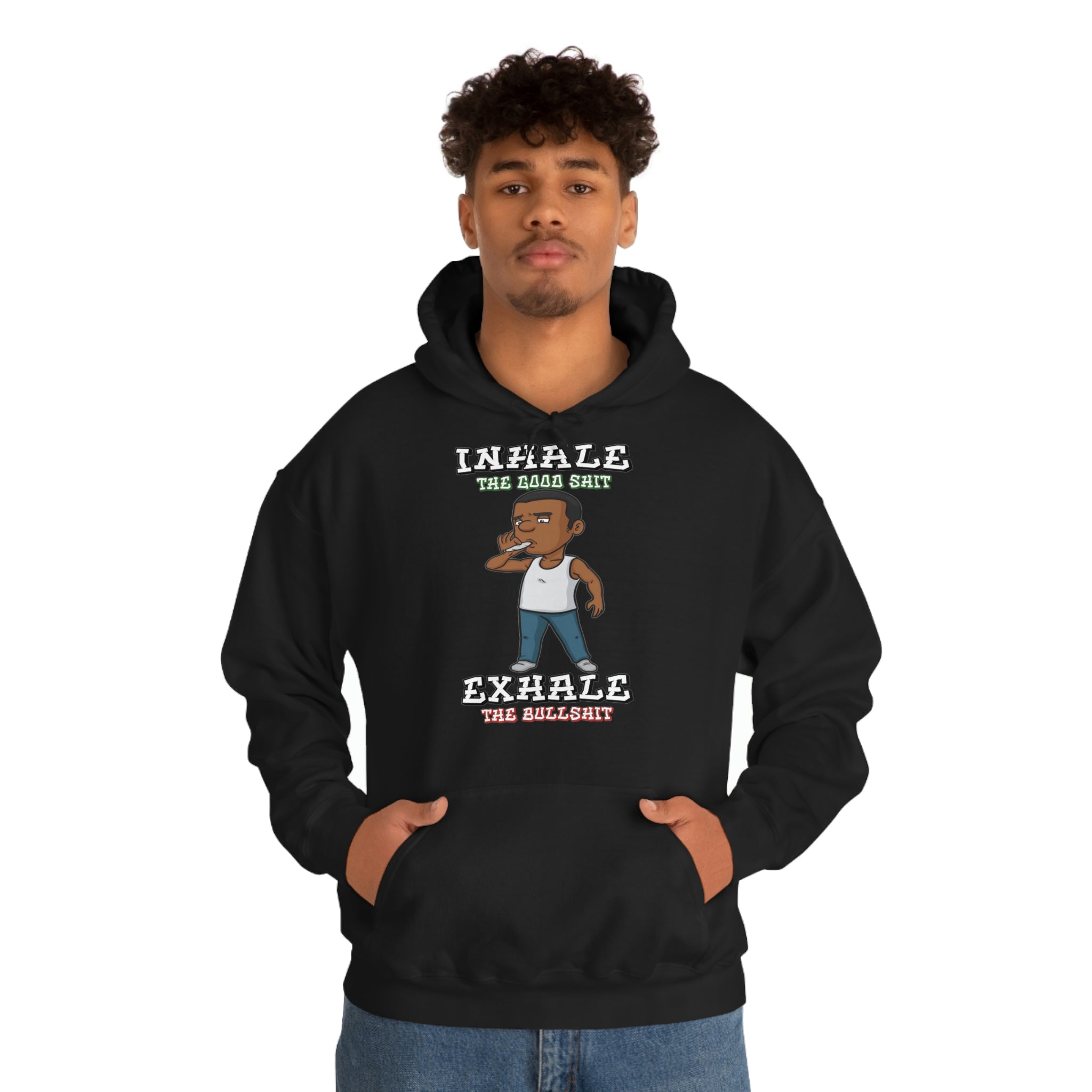 "Inhale/Exhale" Unisex Heavy Blend™ Hooded Sweatshirt