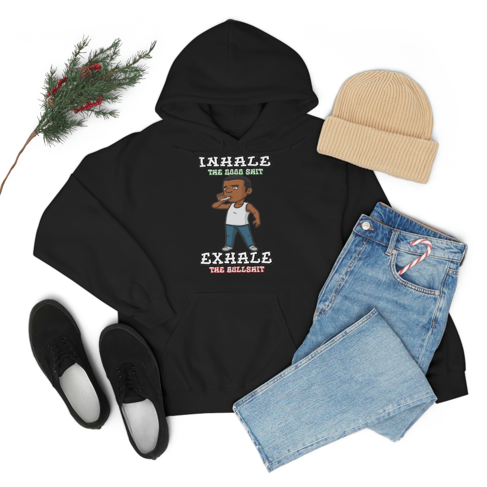 "Inhale/Exhale" Unisex Heavy Blend™ Hooded Sweatshirt