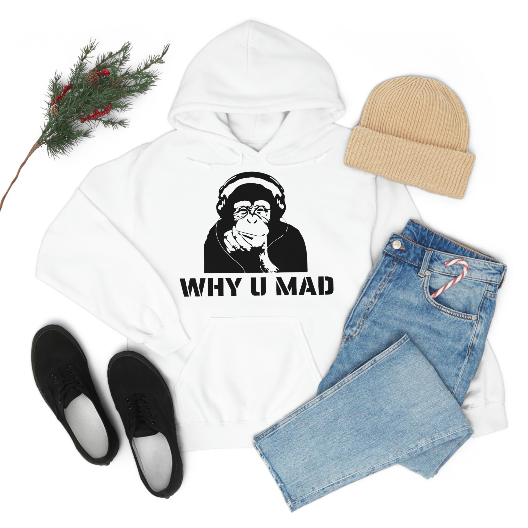 "Why U Mad" Unisex Heavy Blend™ Hooded Sweatshirt