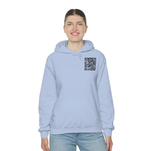 "QR Support" Unisex Heavy Blend Hooded Sweatshirt