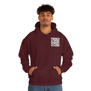 "QR Support" Unisex Heavy Blend Hooded Sweatshirt