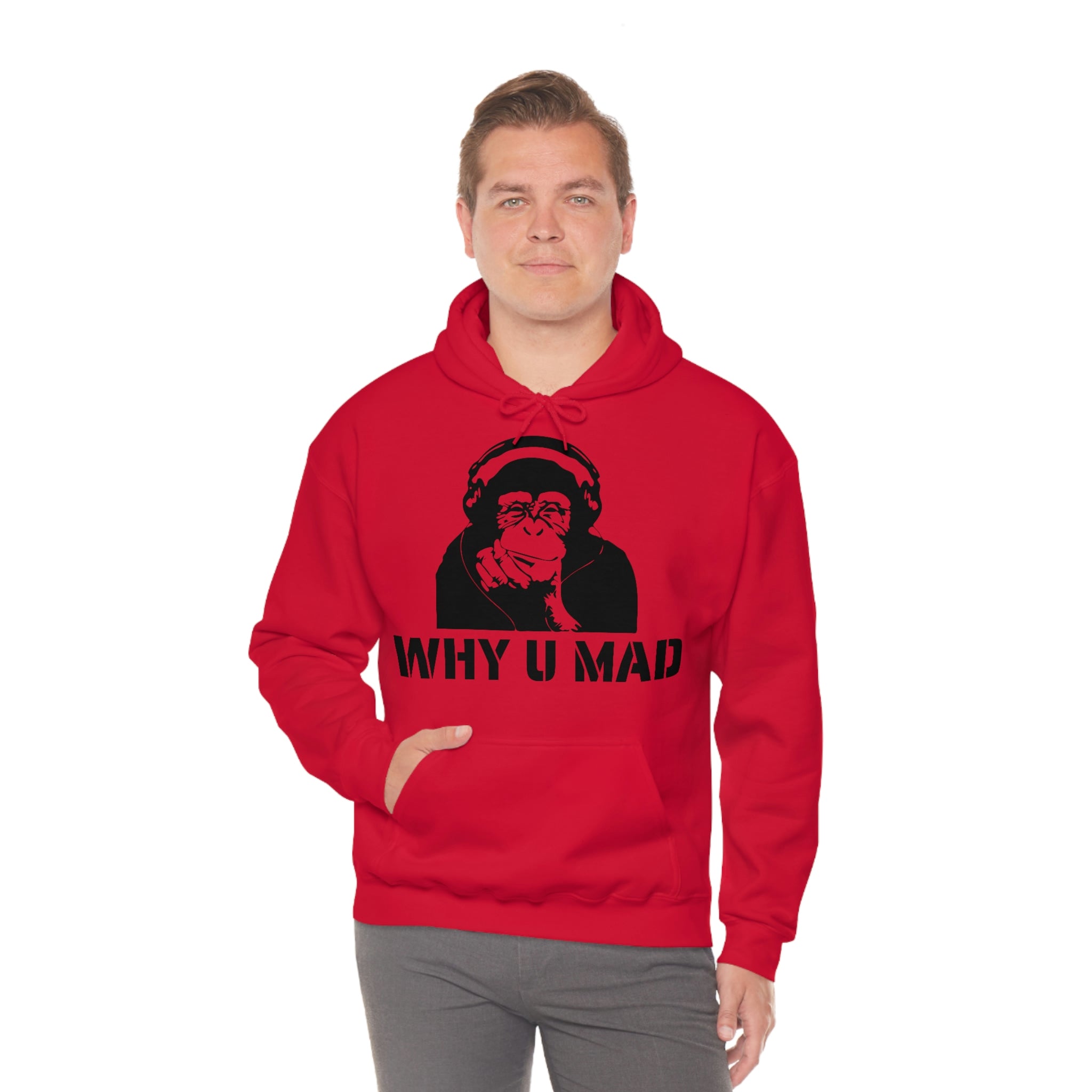 "Why U Mad" Unisex Heavy Blend™ Hooded Sweatshirt