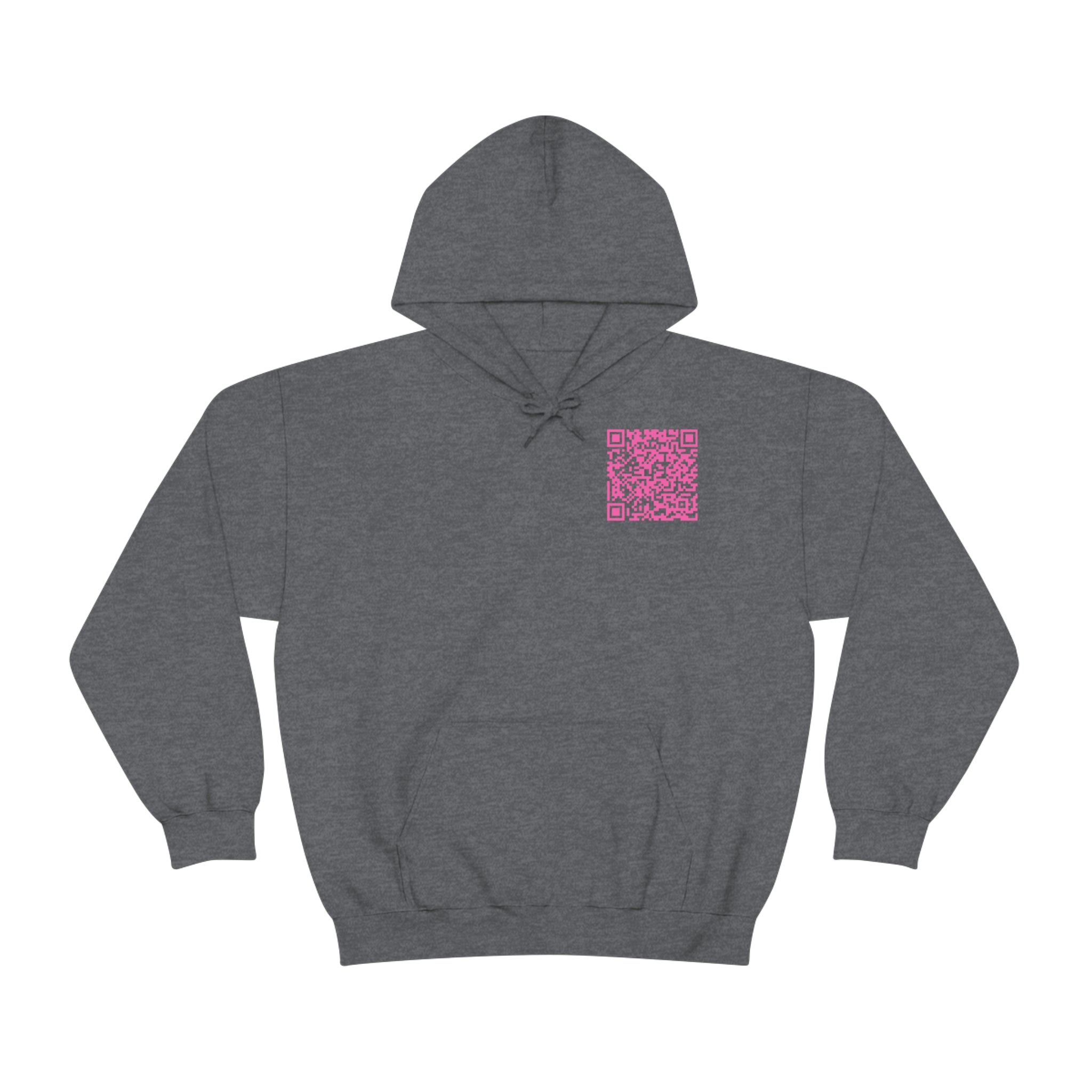 "QR Support" Unisex Heavy Blend Hooded Sweatshirt