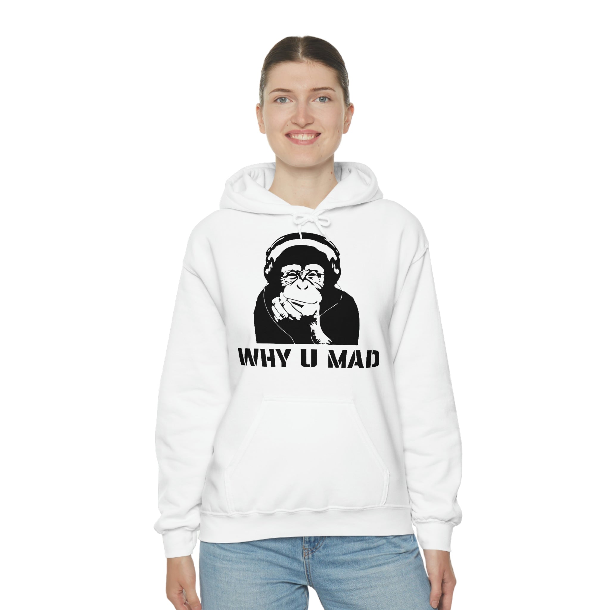 "Why U Mad" Unisex Heavy Blend™ Hooded Sweatshirt