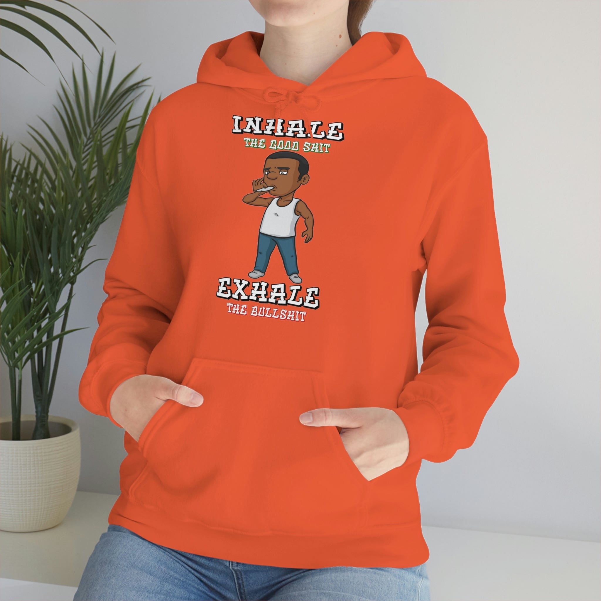 "Inhale/Exhale" Unisex Heavy Blend™ Hooded Sweatshirt