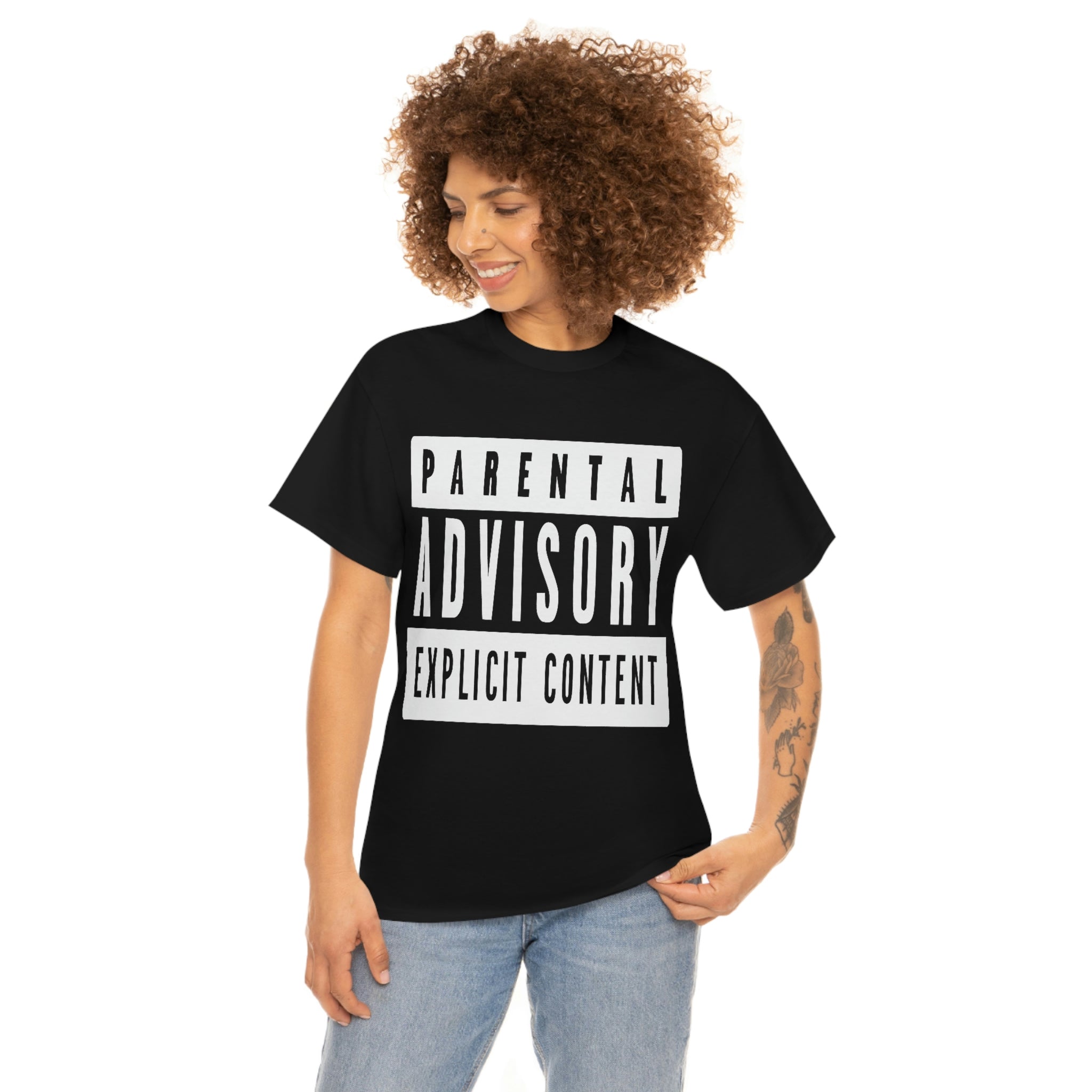 "Parental Advisory" Unisex Heavy Cotton Tee