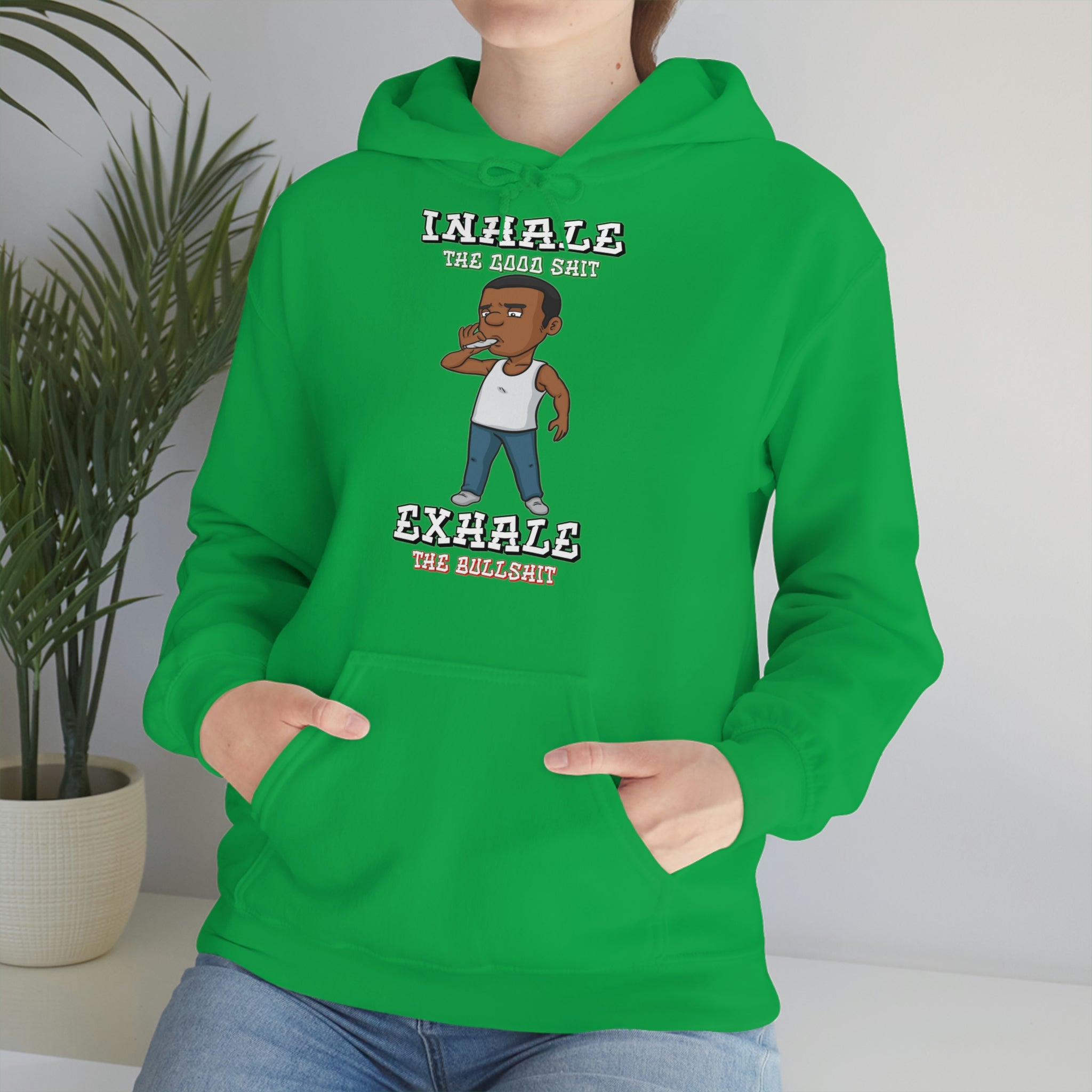 "Inhale/Exhale" Unisex Heavy Blend™ Hooded Sweatshirt