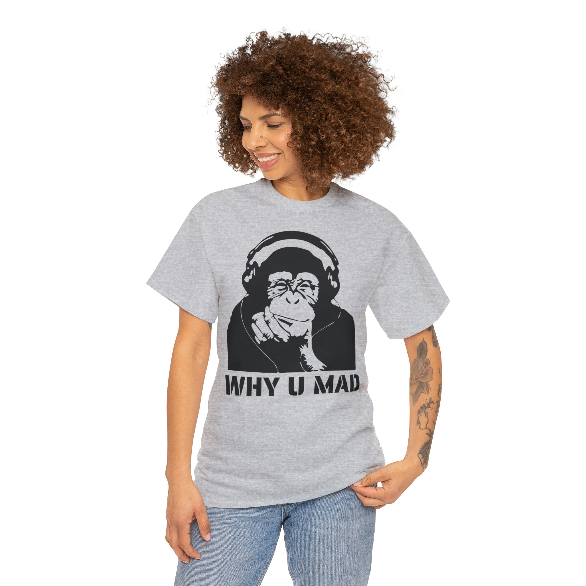 "Why U Mad" Unisex Heavy Cotton Tee