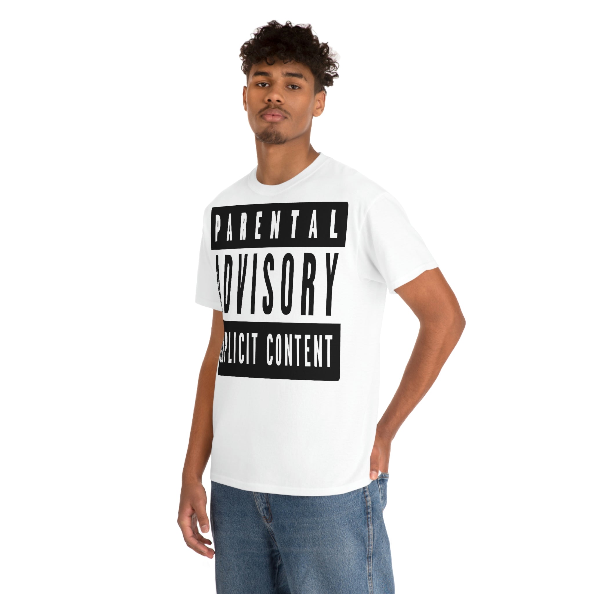 "Parental Advisory" Unisex Heavy Cotton Tee