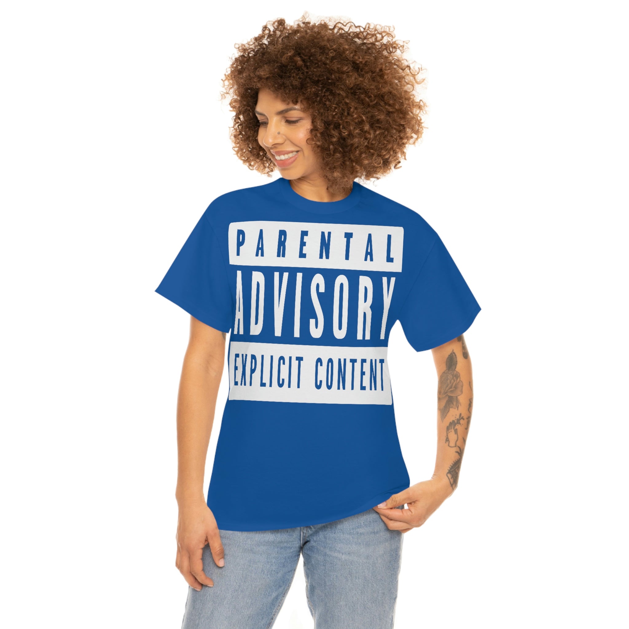 "Parental Advisory" Unisex Heavy Cotton Tee