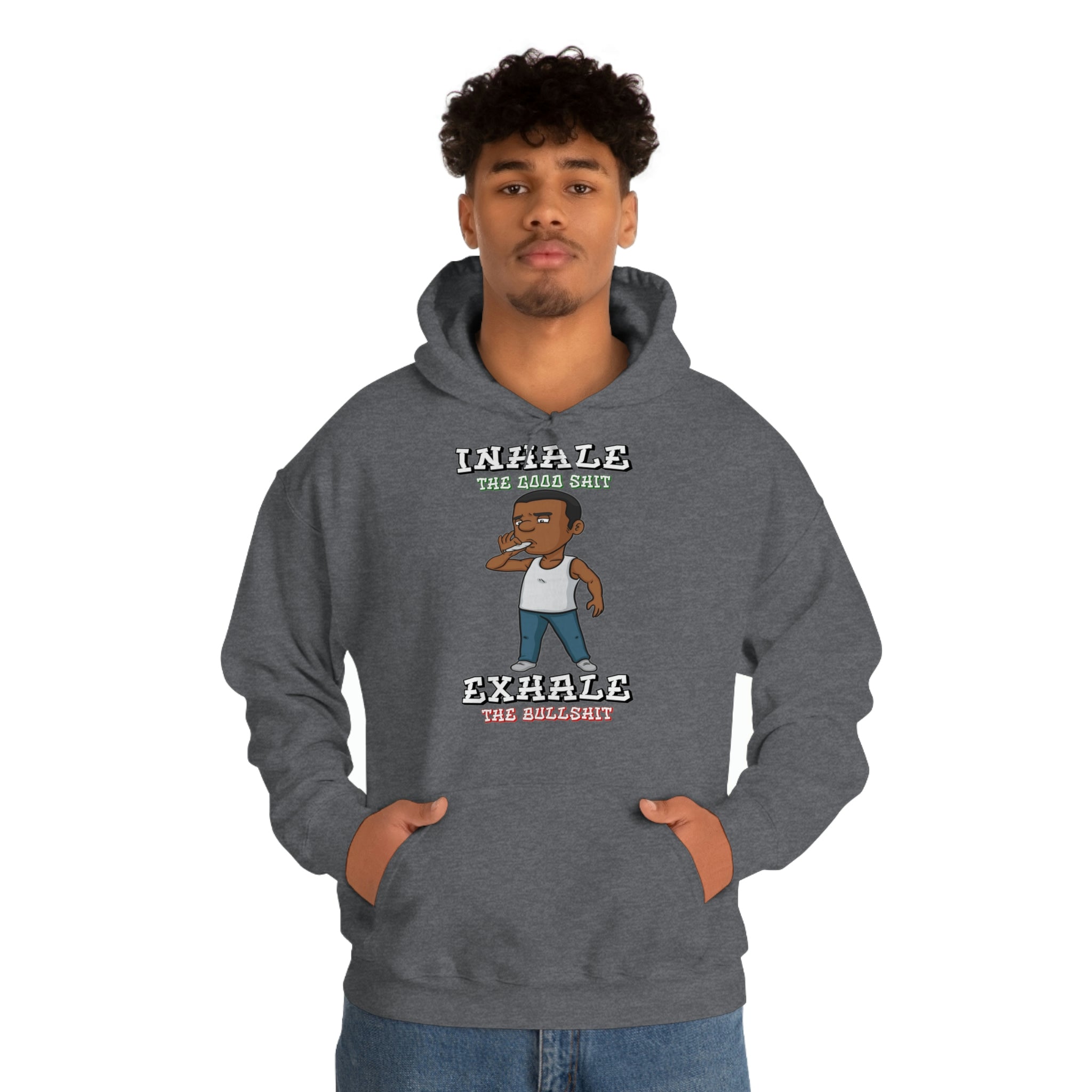 "Inhale/Exhale" Unisex Heavy Blend™ Hooded Sweatshirt