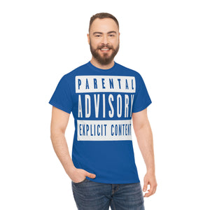 "Parental Advisory" Unisex Heavy Cotton Tee