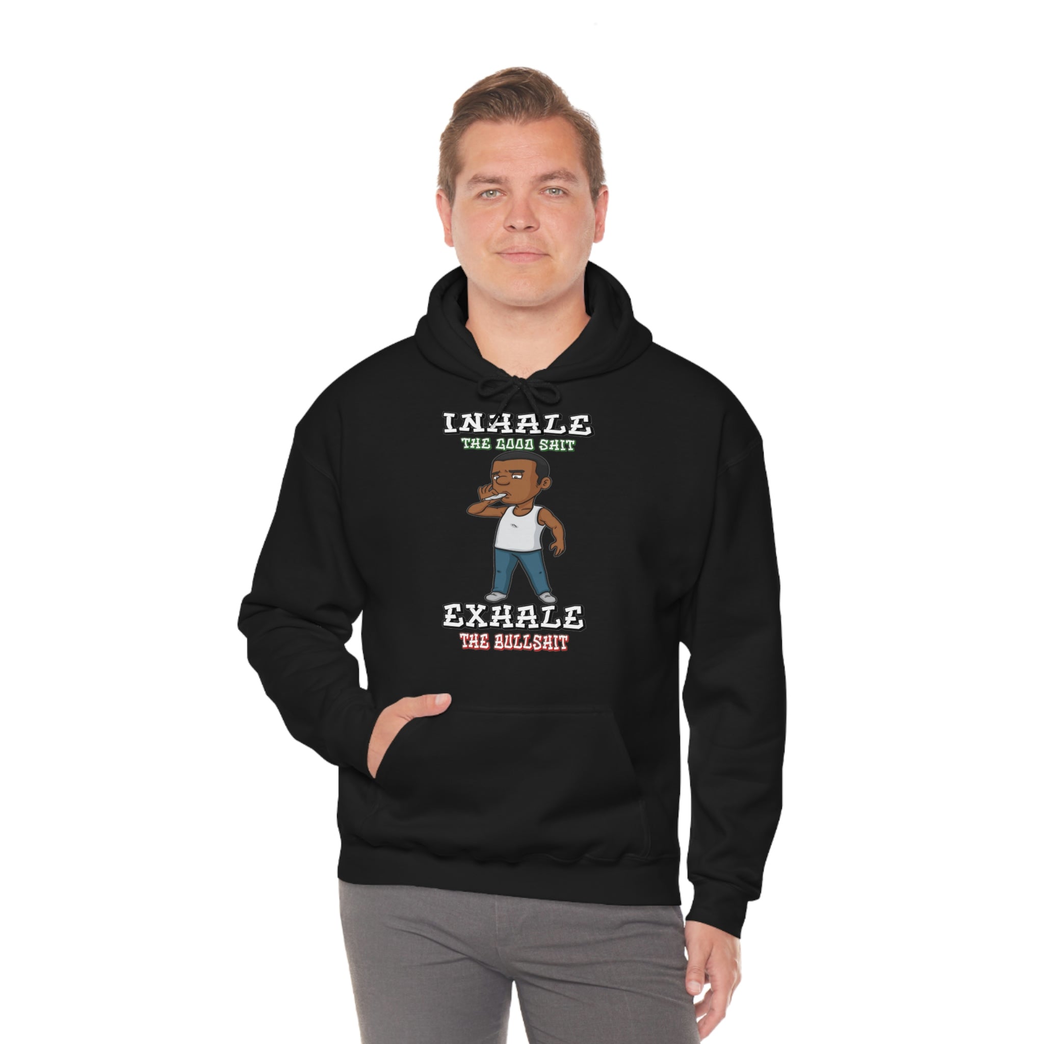 "Inhale/Exhale" Unisex Heavy Blend™ Hooded Sweatshirt