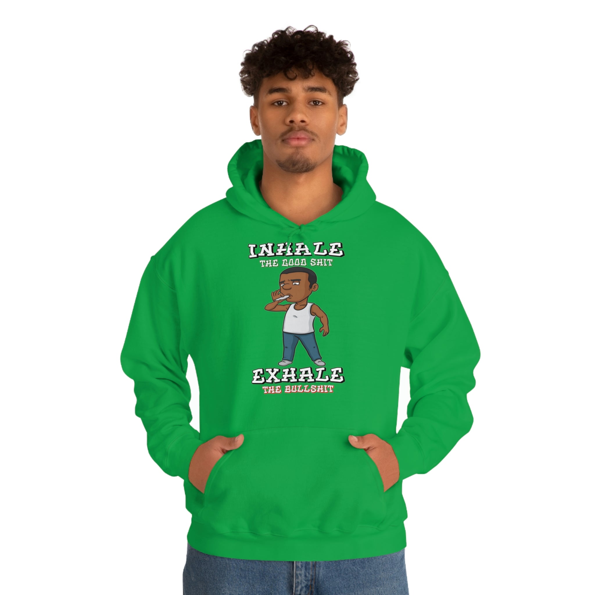 "Inhale/Exhale" Unisex Heavy Blend™ Hooded Sweatshirt