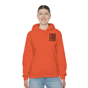 "QR Support" Unisex Heavy Blend Hooded Sweatshirt