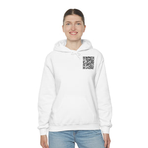 "QR Support" Unisex Heavy Blend Hooded Sweatshirt