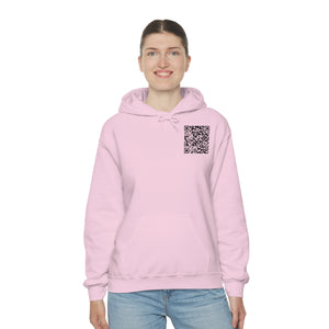 "QR Support" Unisex Heavy Blend Hooded Sweatshirt