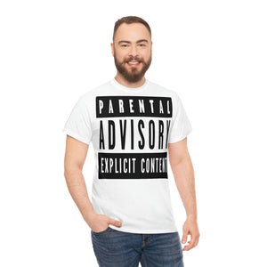 "Parental Advisory" Unisex Heavy Cotton Tee