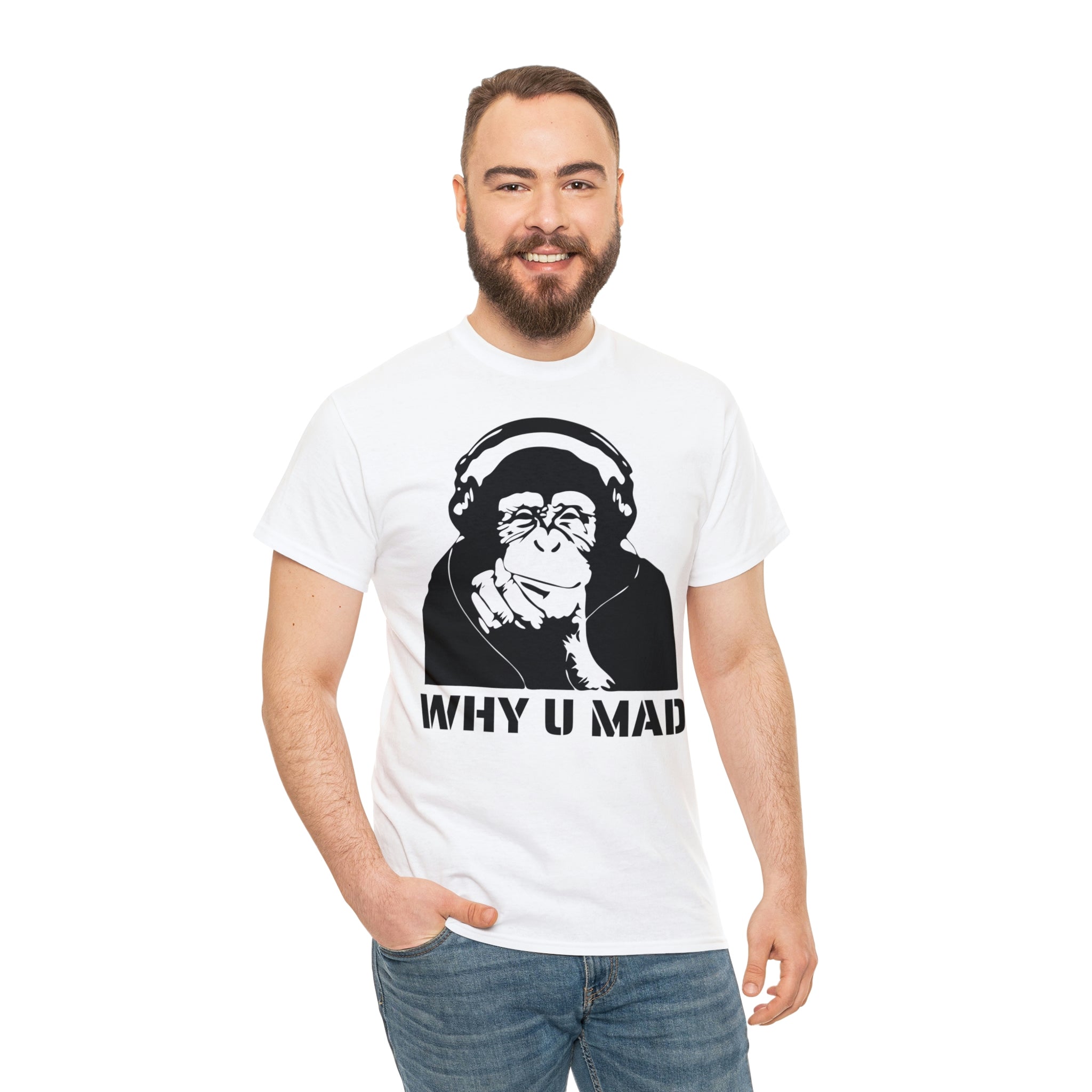 "Why U Mad" Unisex Heavy Cotton Tee