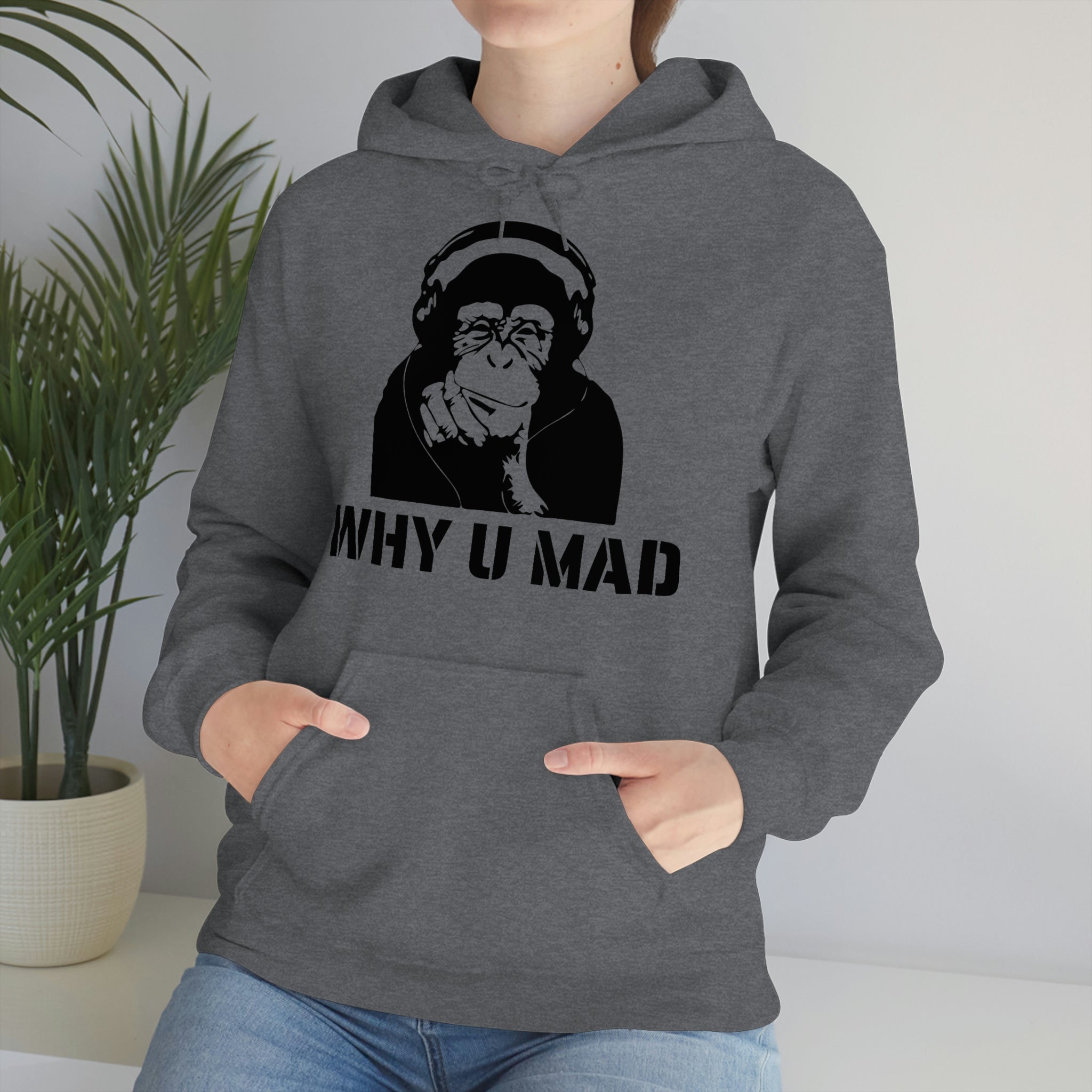 "Why U Mad" Unisex Heavy Blend™ Hooded Sweatshirt