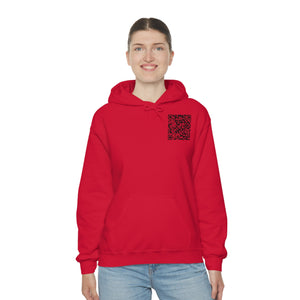 "QR Support" Unisex Heavy Blend Hooded Sweatshirt