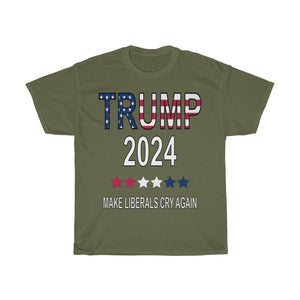 Unisex "Trump 2024" Heavy Cotton Tee (USA)