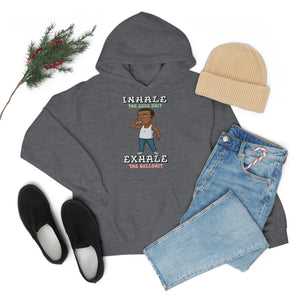 "Inhale/Exhale" Unisex Heavy Blend™ Hooded Sweatshirt