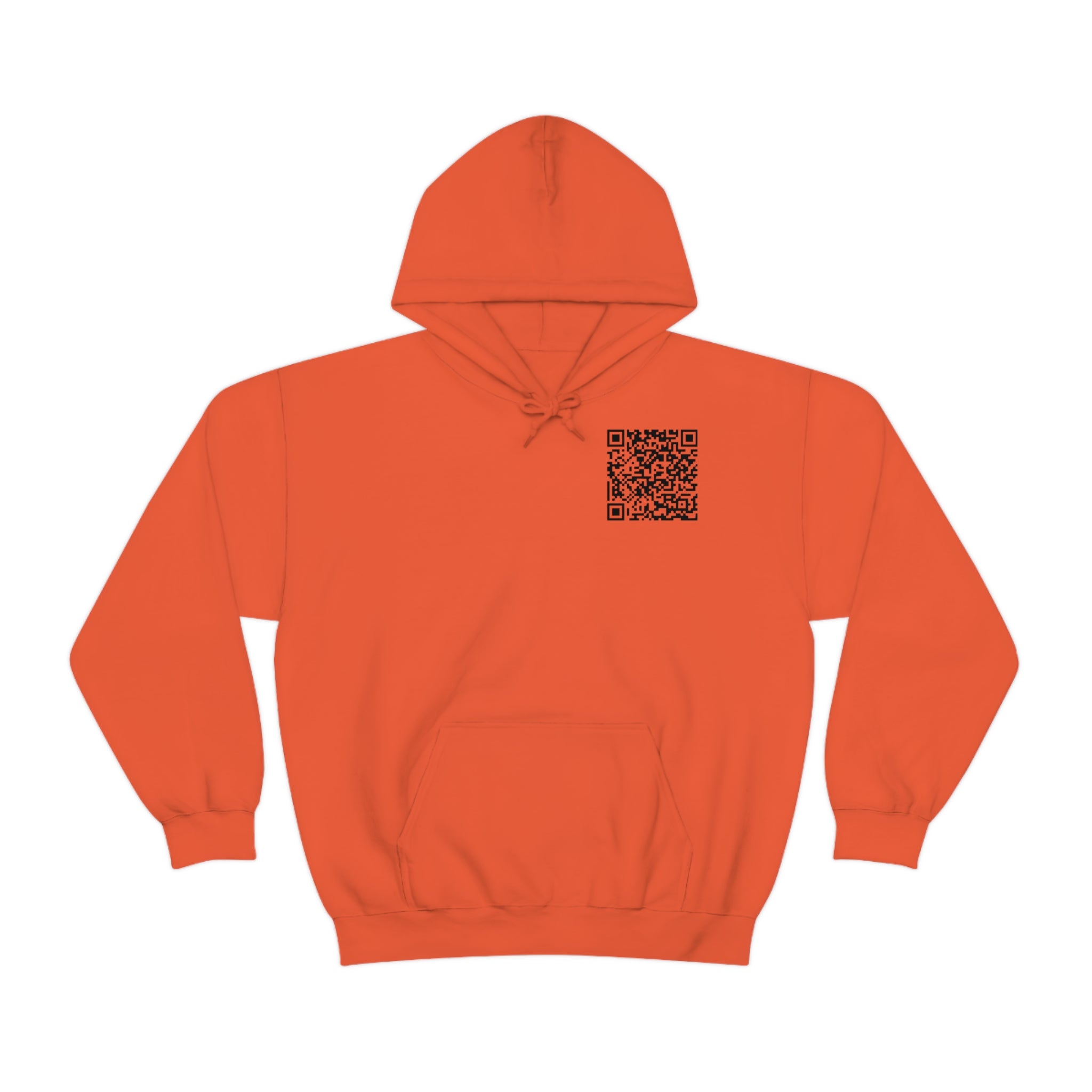 "QR Support" Unisex Heavy Blend Hooded Sweatshirt