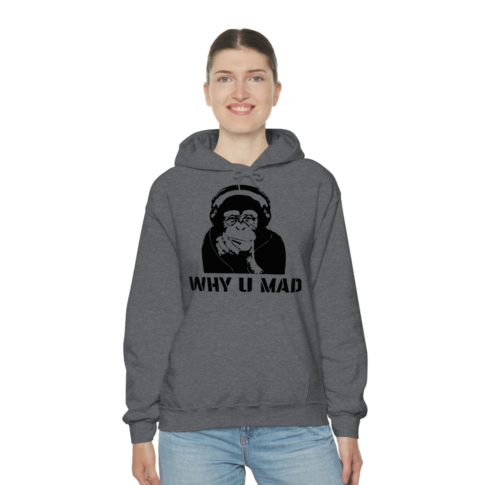 "Why U Mad" Unisex Heavy Blend™ Hooded Sweatshirt