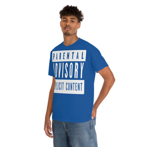 "Parental Advisory" Unisex Heavy Cotton Tee